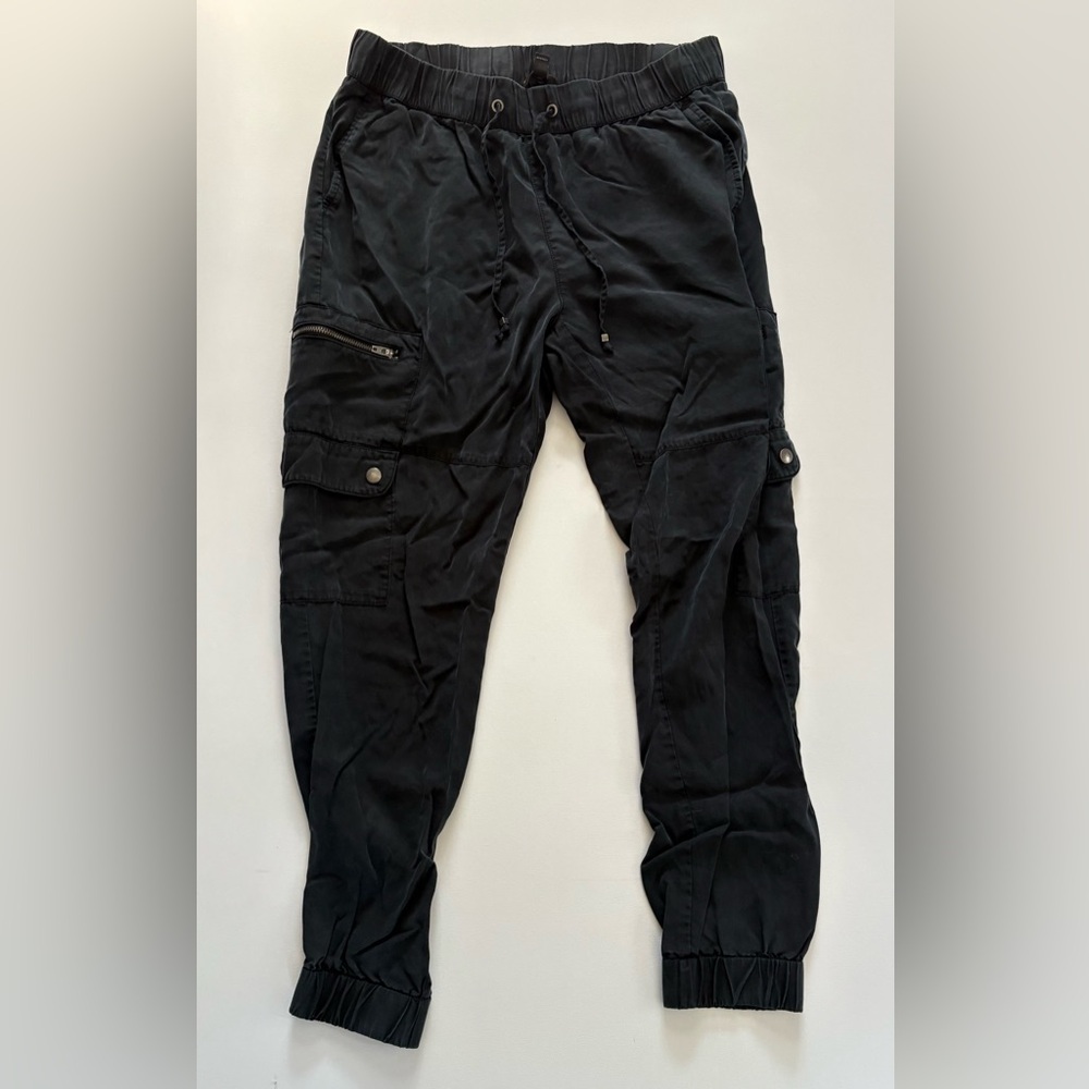 Women's Banana Republic Black Cargo Jogger Pants Size Small